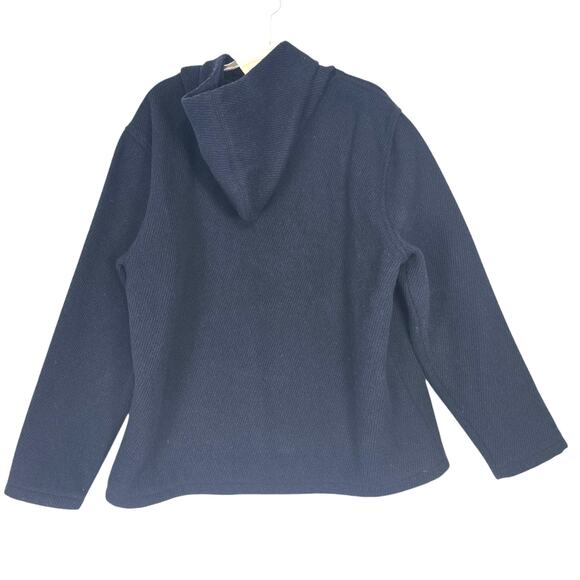 Taylor Stitch Nomad Hoodie Navy Twill Limited Edition Kangaroo Pocket Heavy 46 - Picture 2 of 10